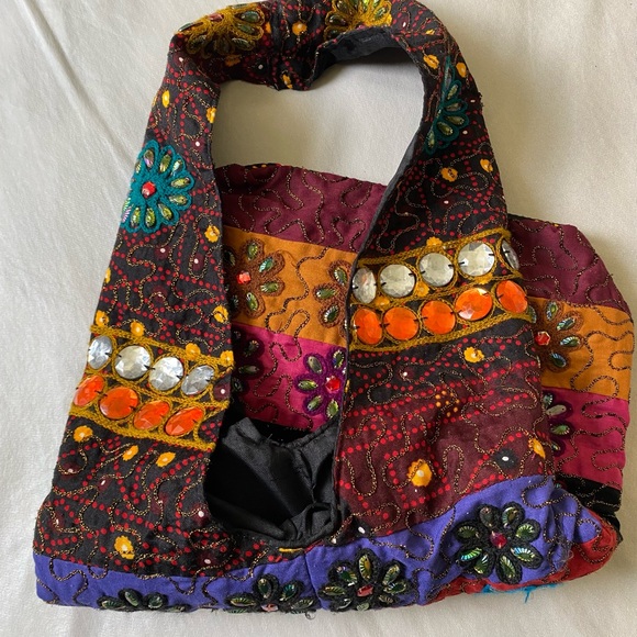 Multi-patterned Boho Shoulder Bag - Picture 5 of 8
